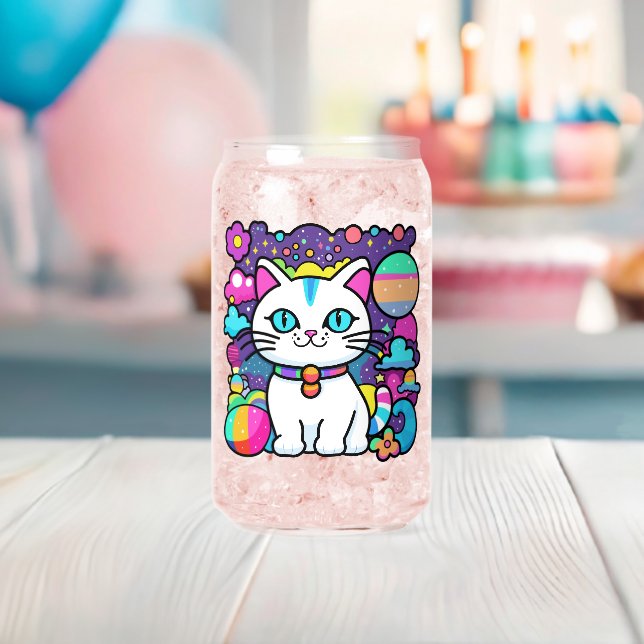 Cute blanc Cosmique Espace Kitty Chat (Insitu (Baby Shower))