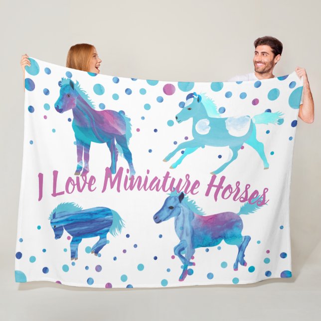 Cute Blue Aqua Couverture de pivoine personnalisée (En situation)