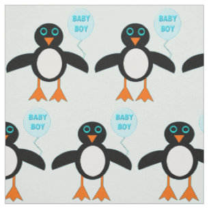 Cute Blue Baby Boy Pingouin tissu à motif de pingo