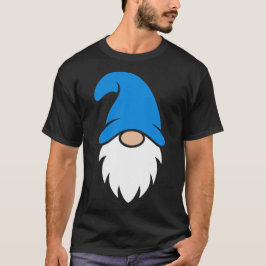 Cute Blue Hat Christmas Gnome T-Shirt