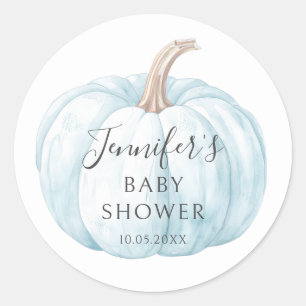 Cute Blue Little Citrouille Baby Boy Stickers Douc