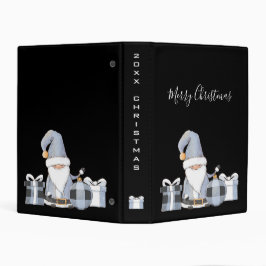 Cute Blue Père Noël Gnome avec cadeaux Noël