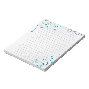 Cute Blue Stars Enfants Bloc-notes fixe