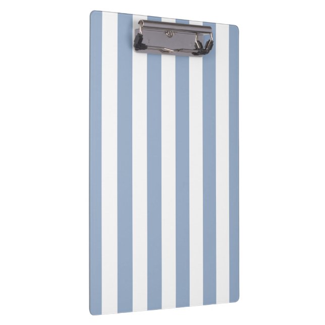 Cute Blue & White Stripe Clipboard  Klemmbrett (Rechts)