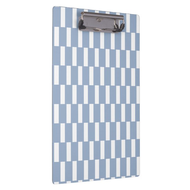 Cute Blue & White Stripe Clipboard  Klemmbrett (Rechts)