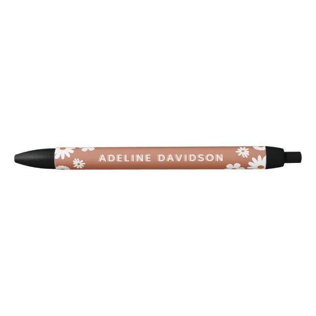 Cute Boho Floral Daisy Kugelschreiber (Vorderseite)