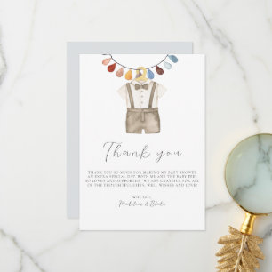Cute Boho Vêtements garçon Baby shower Carte de re