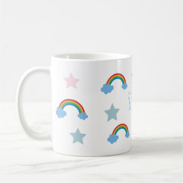 Cute Boho Whimsical Rainbow Girls  Kaffeetasse