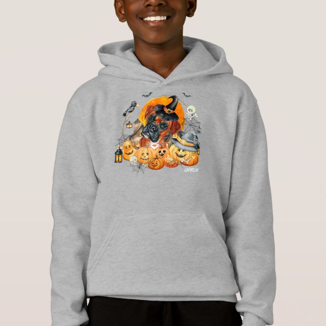 Cute boîte Halloween Chien Personnalisé (Devant)