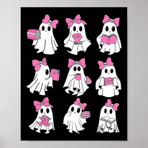 Cute Booooks Ghost Read More Books Funny Teacher H Poster