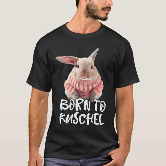 Cute Born to Cuddly Rabbit Mum Ski Rabbit Winter R T-Shirt (Vorderseite)