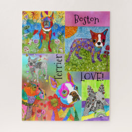 Cute Boston Terrier Love Puzzle - 520 Teile