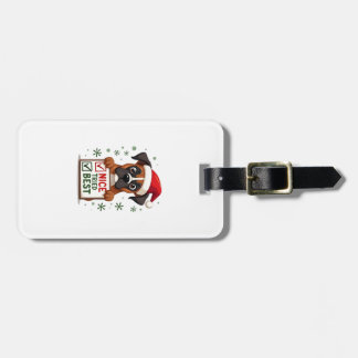 Cute Boxer dog Dog Christmas Nice Tried my Best  ( Gepäckanhänger
