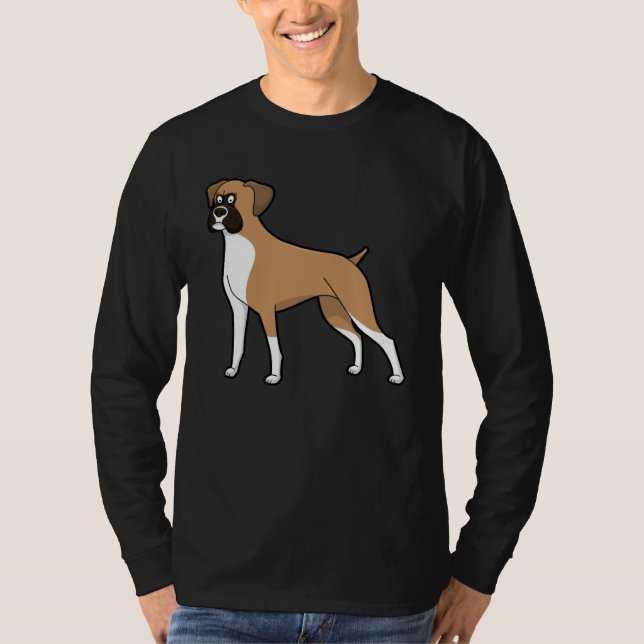 Cute Boxer Dog  Dog T-Shirt (Vorderseite)