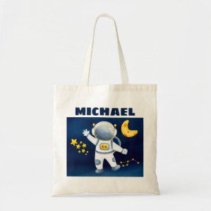 Cute Boy Astronaut dans le Sac fourre-tout spatial