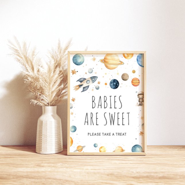 Cute Boy Astronaut Space Babs are sweet Poster (Créateur téléchargé)