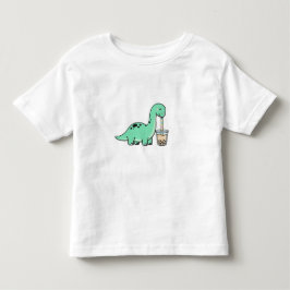 Cute Bronto Drinking Juice for Kids 🧃 Kleinkind T-shirt