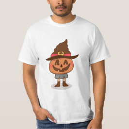 Cute Brown Halloween Pumpkin T-Shirt