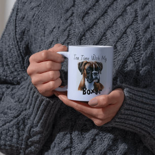 Cute Browns Teezeit mit meinem Boxer Kaffeetasse