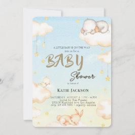 Cute Budget Baby Shower Einladung