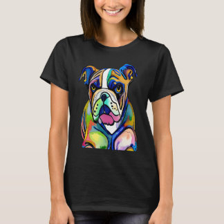 Cute Bulldog Watercolour for bulldog lovers, Men W T-Shirt