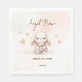 Cute Bunny Baby Shower napkin Serviette
