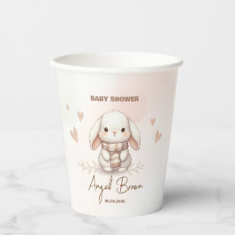 Cute Bunny Baby Shower Pappbecher