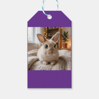 Cute bunny card geschenkanhänger