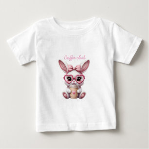 Cute Bunny Coffee Club Kinder T-Shirt – süß