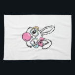 Cute Bunny Face Bubblegum Glasses Pink Coquette Bo Geschirrtuch<br><div class="desc">Cute Bunny Face Bubblegum Glasses Pink Coquette Bow Easter T-Shirt</div>