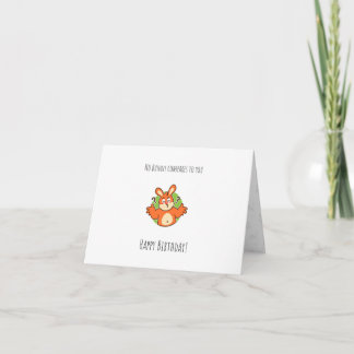 cute bunny Folded Birthday Card Card for kids Karte
