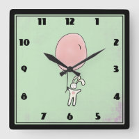 Cute Bunny Holding a Balloon