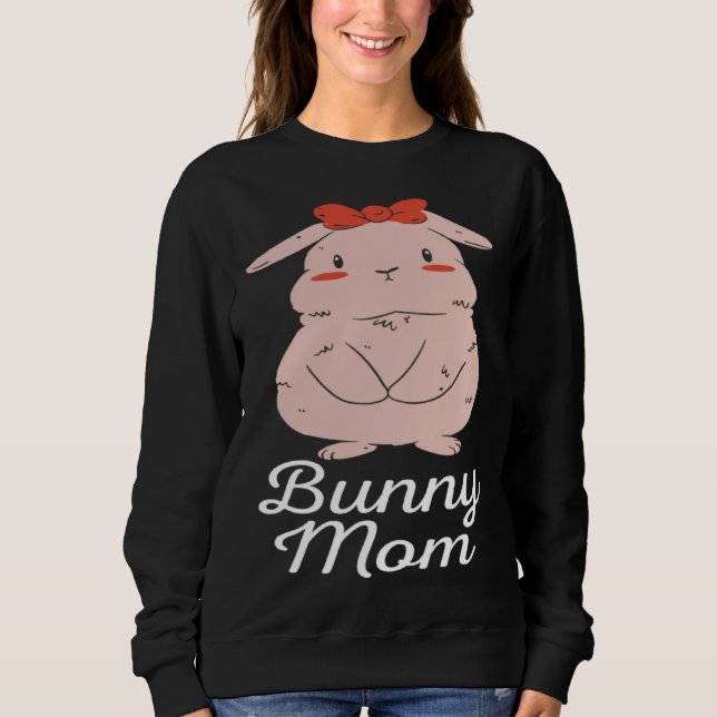 Cute Bunny Mom Sweatshirt (Vorderseite)