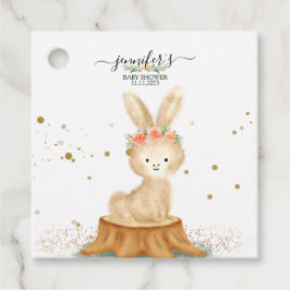 Cute Bunny Rabbit wildlife baby hello party Geschenkanhänger