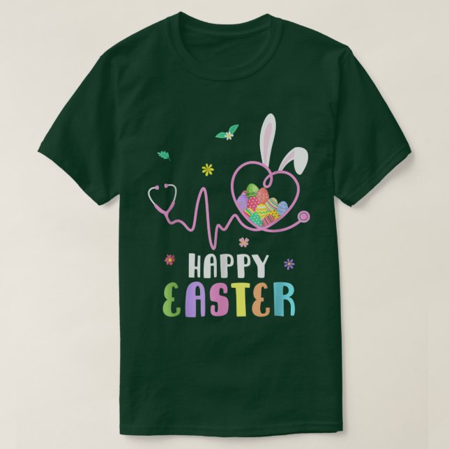 Cute Bunny With Bandana Heart Glasses Bubblegum Ea T-Shirt (Design vorne)