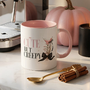 Cute But Creepy Pink Coquette-Skelett-Cocktail Tasse