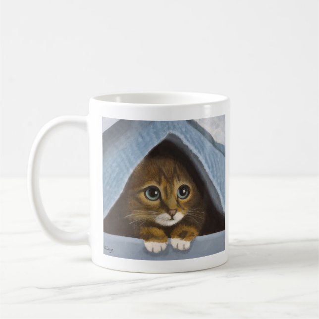 Cute cache Kitten Mug (Gauche)
