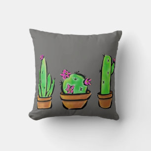 Cute Cactus cacti succulents  Kissen