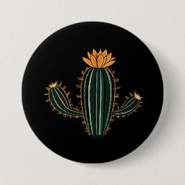 Cute Cactus Desert Plant Design - Large Button
