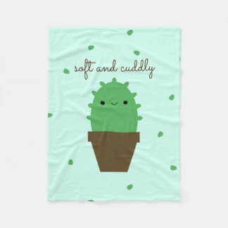 Cute Cactus Kawaii Plante couverture polaire
