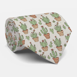 Cute Cactus Pattern Krawatte