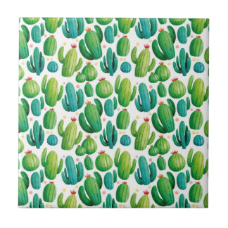 Cute Cactus Seamless Pattern Fliese