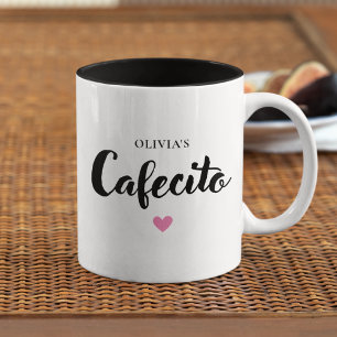 Cute Cafecito Personnalisé Script Mug