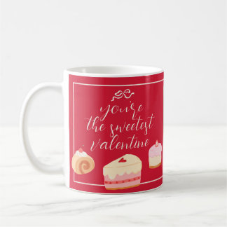 Cute Cakes Photo Sweetest Valentine Bow Love Red Kaffeetasse