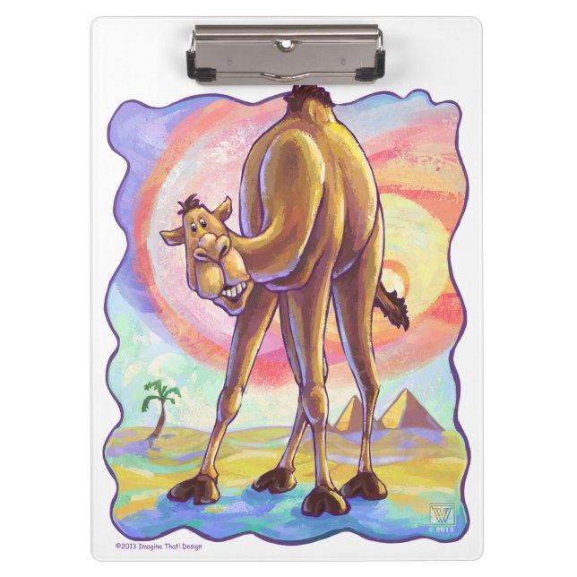 Cute Camel Office Requories Klemmbrett (Vorderseite)