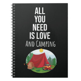 Cute Camping Gift Ideas Camper Outdoor Nature Notizblock