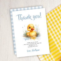 Cute Canard Anniversaire Carte de remerciements pl