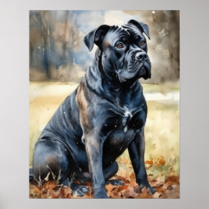 Cute Cane Corse Chien Art Imprimer Poster