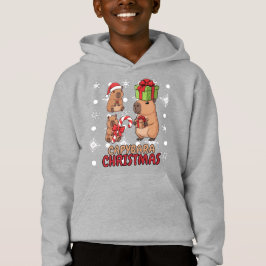 Cute Capybara Christmas Festive Party Hoodie