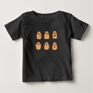 Cute Capybara Gift Women Kids Capybara Baby T-shirt